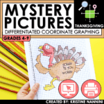 Coordinate Graphing Math Pictures Thanksgiving