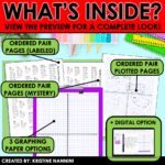 Christmas Coordinate Graphing Math Pictures