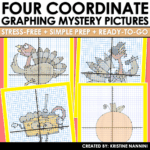 Coordinate Graphing Math Pictures Thanksgiving