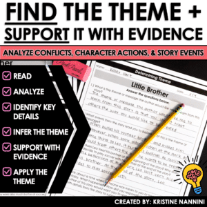 Fiction Differentiated Passages and Questions Theme