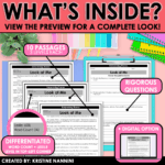 Fiction Differentiated Passages and Questions Theme