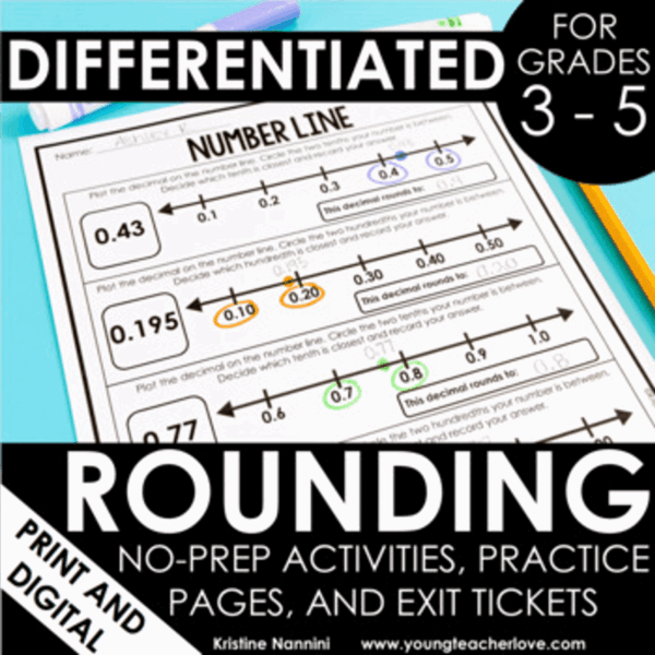 Differentiated Rounding No-Prep Printables