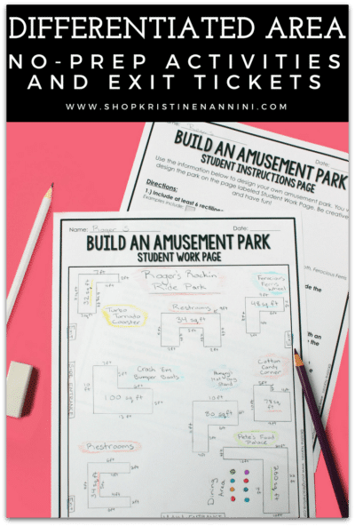 Teaching Differentiated Area in Math: Ideas to Make Practicing Area Fun ...