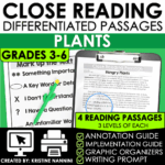 Plants Differentiated Close Reading Passages