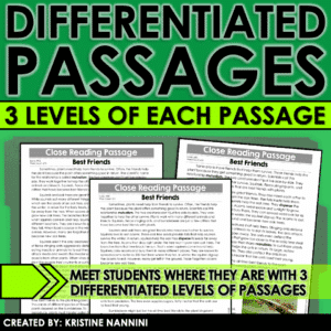 Plants Differentiated Close Reading Passages