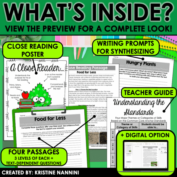 Slide24 Plants Differentiated Close Reading Passages