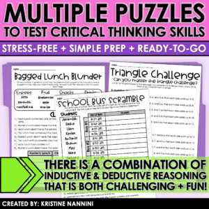 Back to School Logic Games