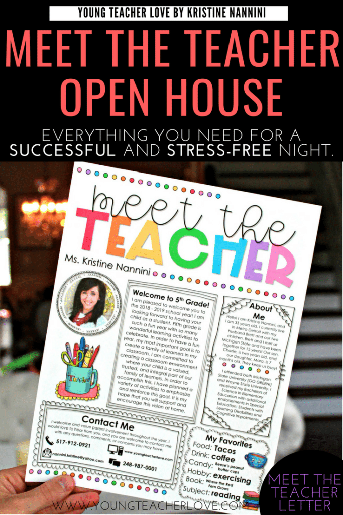 Open House, Meet the Teacher Brochure Pamphlet - English, Oh My!