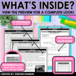 Differentiated Nonfiction Reading Passages and Questions Main Idea