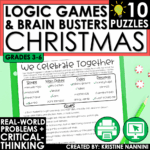 Christmas Logic Games and Brain Busters