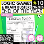 End of Year Logic Games and Brain Busters