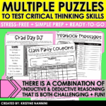 End of Year Logic Games and Brain Busters