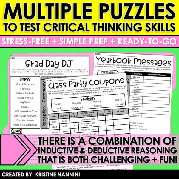 Slide30 End of Year Logic Games and Brain Busters
