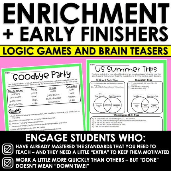 Slide31 End of Year Logic Games and Brain Busters