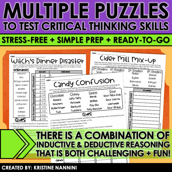 Slide6 Halloween Logic Puzzles and Brain Busters