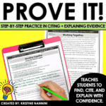 Differentiated Nonfiction Reading Passages and Questions Citing Text Evidence