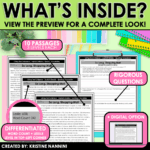Differentiated Nonfiction Reading Passages and Questions Citing Text Evidence