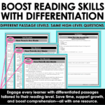 Differentiated Nonfiction Reading Passages and Questions Nonfiction Text Structure
