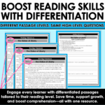 Differentiated Nonfiction Reading Passages and Questions Making Inferences