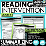 Reading Intervention Summarizing
