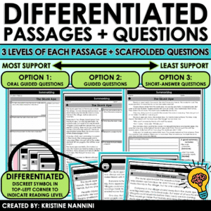 Reading Intervention Summarizing