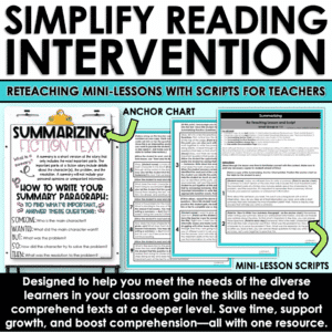 Reading Intervention Summarizing