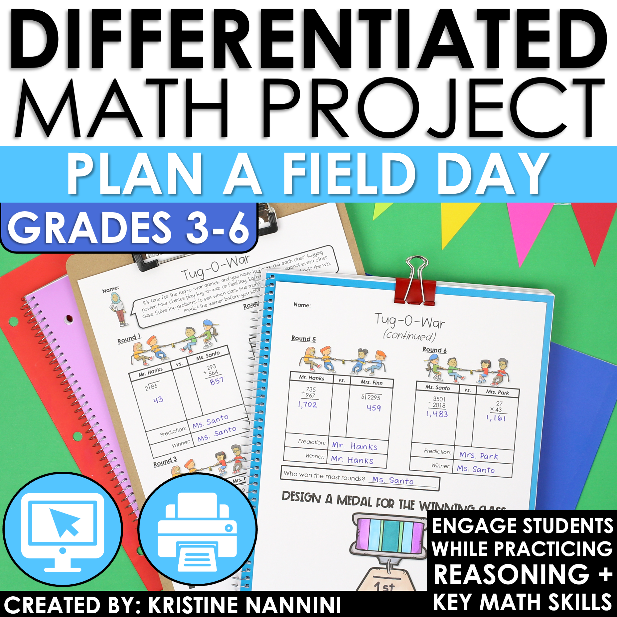 End of the Year Activities Plan a Field Day Math Project