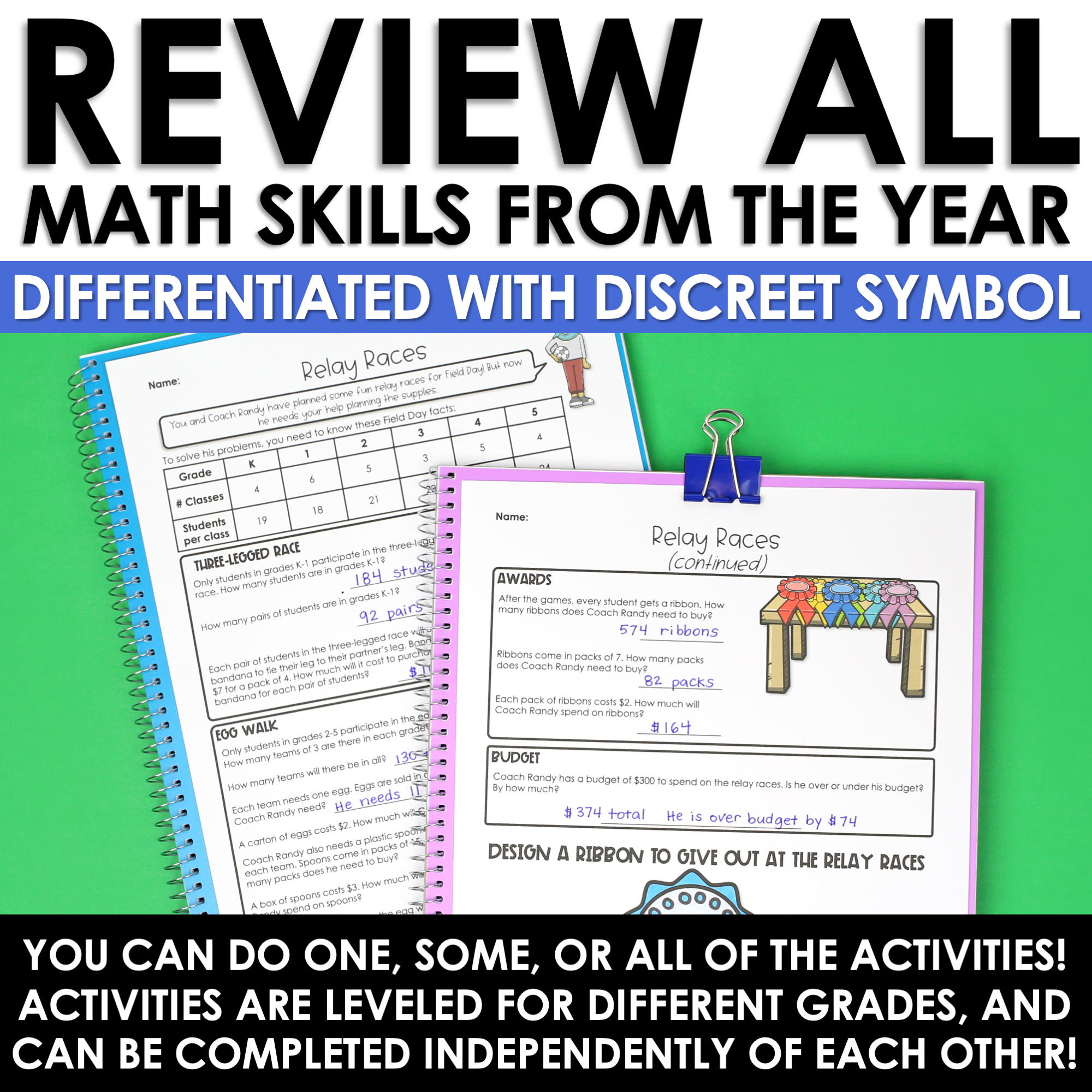 End of the Year Activities Plan a Field Day Math Project - Image 3