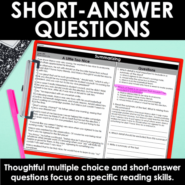 Slide2 5th Grade Nonfiction Reading Skills Review