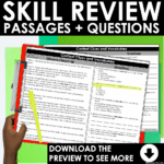 4th Grade Fiction Skills Review, Reading Comprehension Passages and Questions