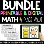 Printable and Digital Place Value activity BUNDLE
