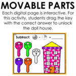 digital subtracting fractions activity