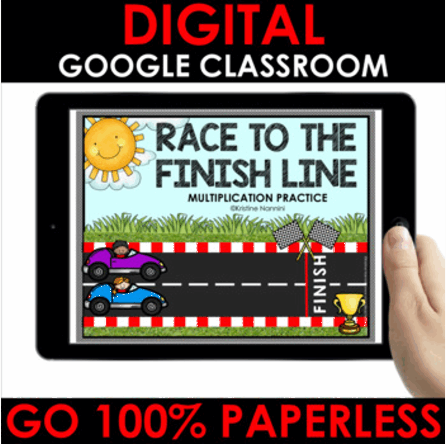 Multiplication Practice - Digital - Interactive Math Google Slides