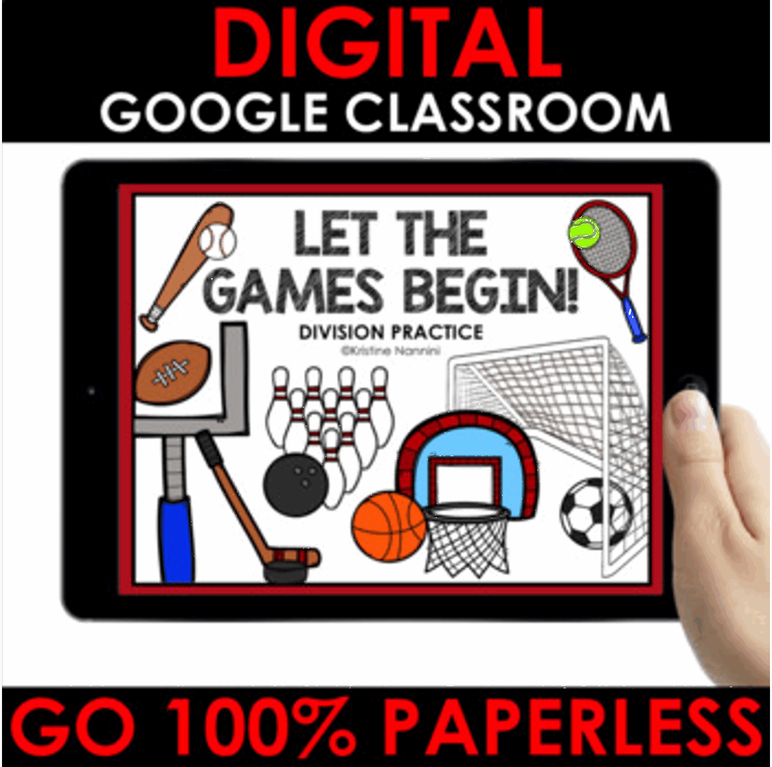 Division Practice Printable and Digital - Interactive Google Slides