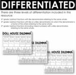 subtracting fraction practice