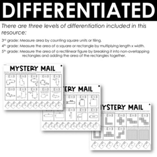 mysterymail10 Printable Area Practice resource