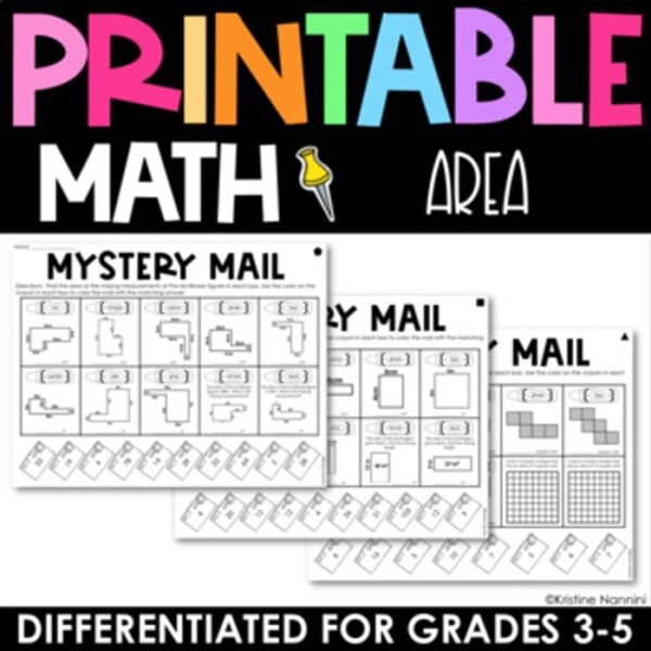 Printable Area Practice resource
