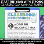 Classroom Procedures Back to School Step by step guide