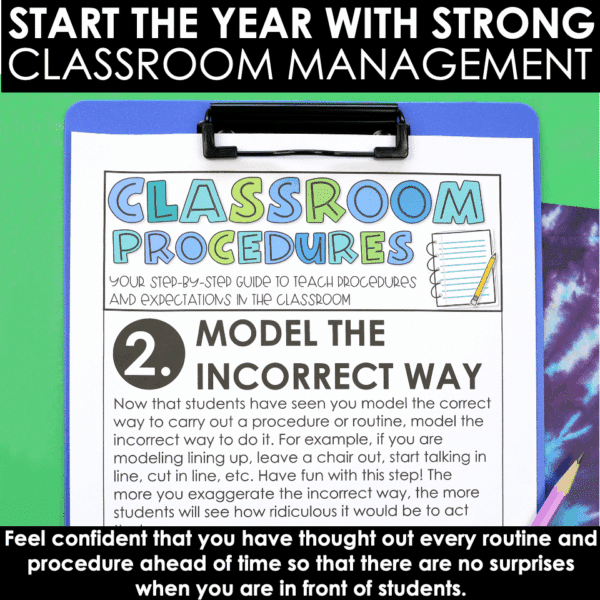 Slide2 Classroom Procedures Back to School Step by step guide