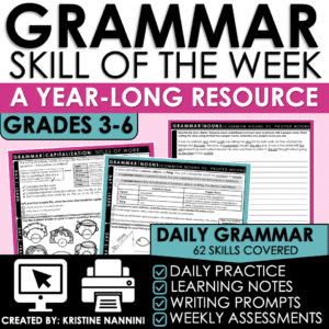 Grammar Skill of the Week 3rd, 4th, 5th, 6th grade