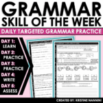 Grammar Skill of the Week and Reading Comprehension Passage Bundle