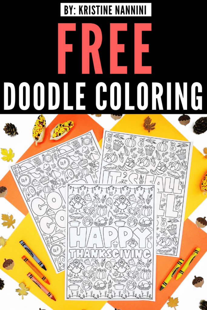 FREE Thanksgiving and Fall coloring pages
