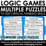 Winter Logic and Math Activity Bundle Whodunit