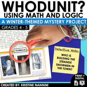 Winter Whodunit Math and Logic Mystery Project