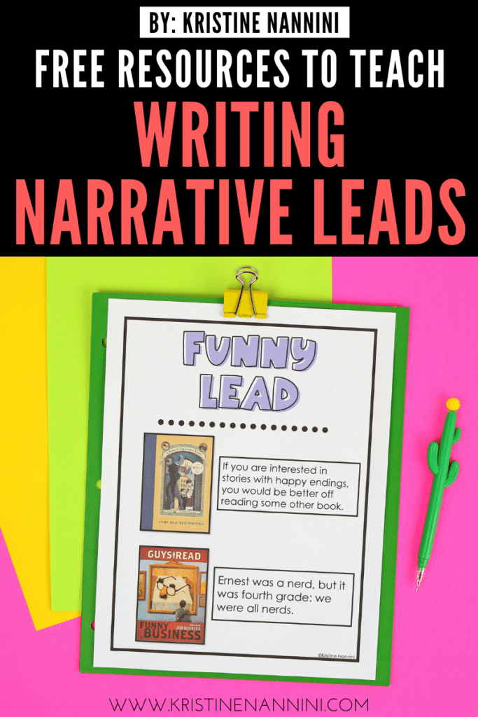 Narrative Leads Mentor Texts - Funny Leads