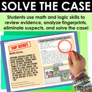 End of the Year Early Finishers + Enrichment Logic and Math Puzzles Whodunit
