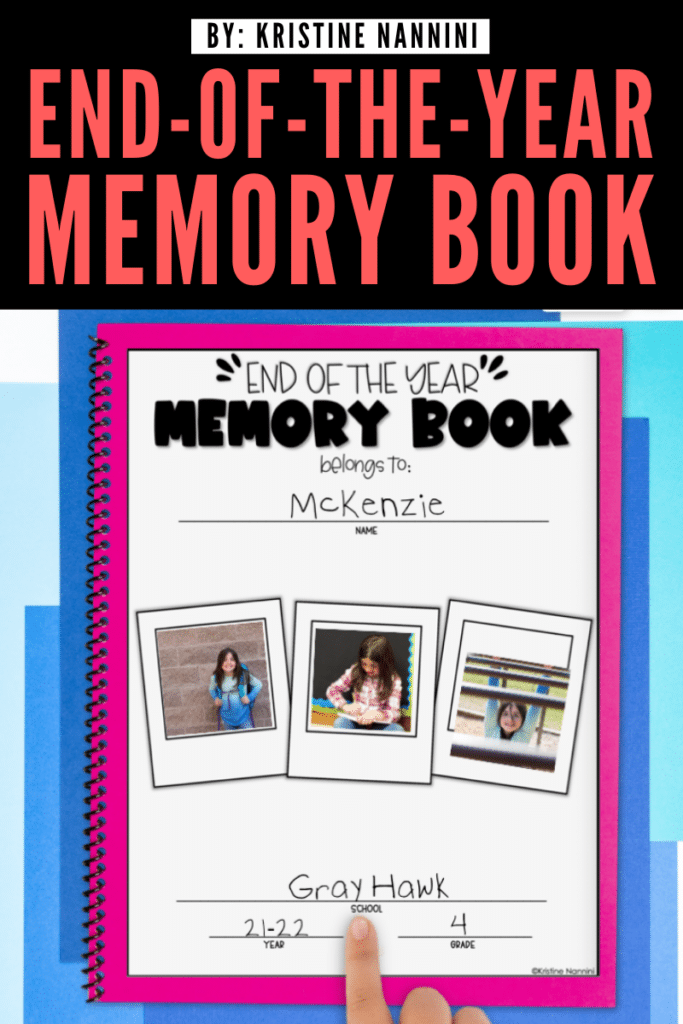 End-of-the-Year Memory Book - Cover