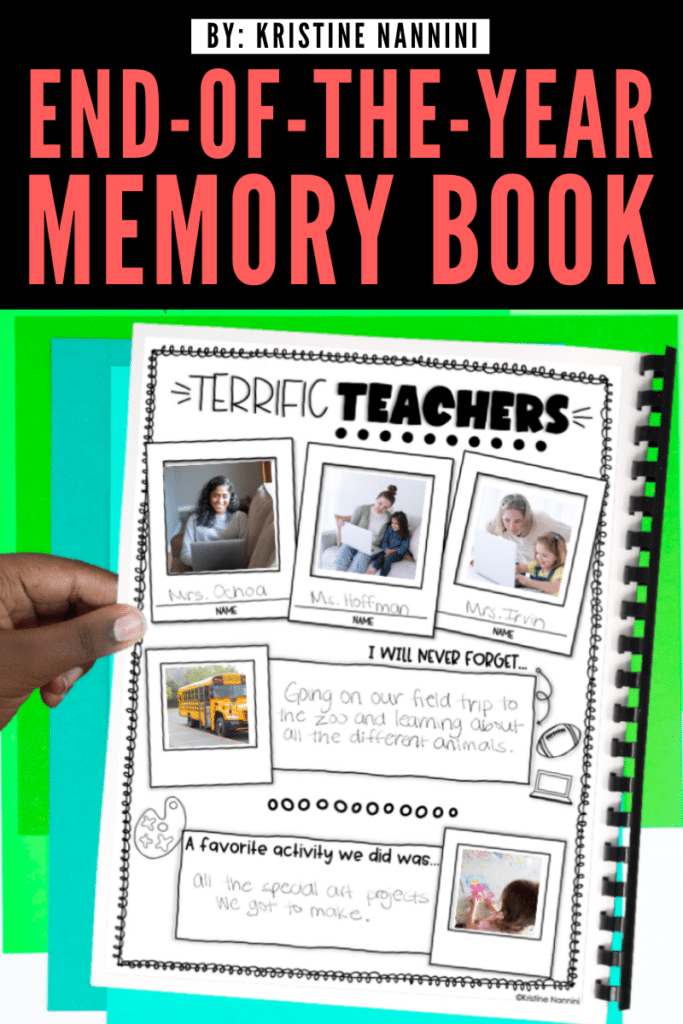 End-of-the-Year Memory Book - Terrific Teachers