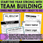 Back to School Team Building Ice Breakers Getting to Know You Activities Bundle
