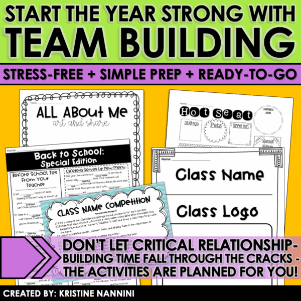 Slide2 Back to School Team Building Ice Breakers Getting to Know You Activities Bundle